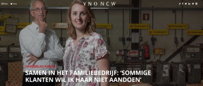 VNO NCW Forum - 'Allen Familien'  